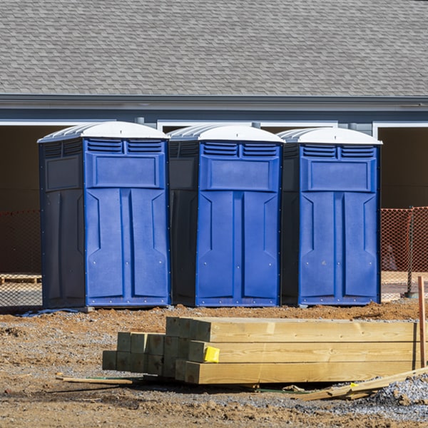 do you offer hand sanitizer dispensers inside the portable restrooms in Acushnet Center